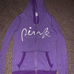 PINK zip up hoodie